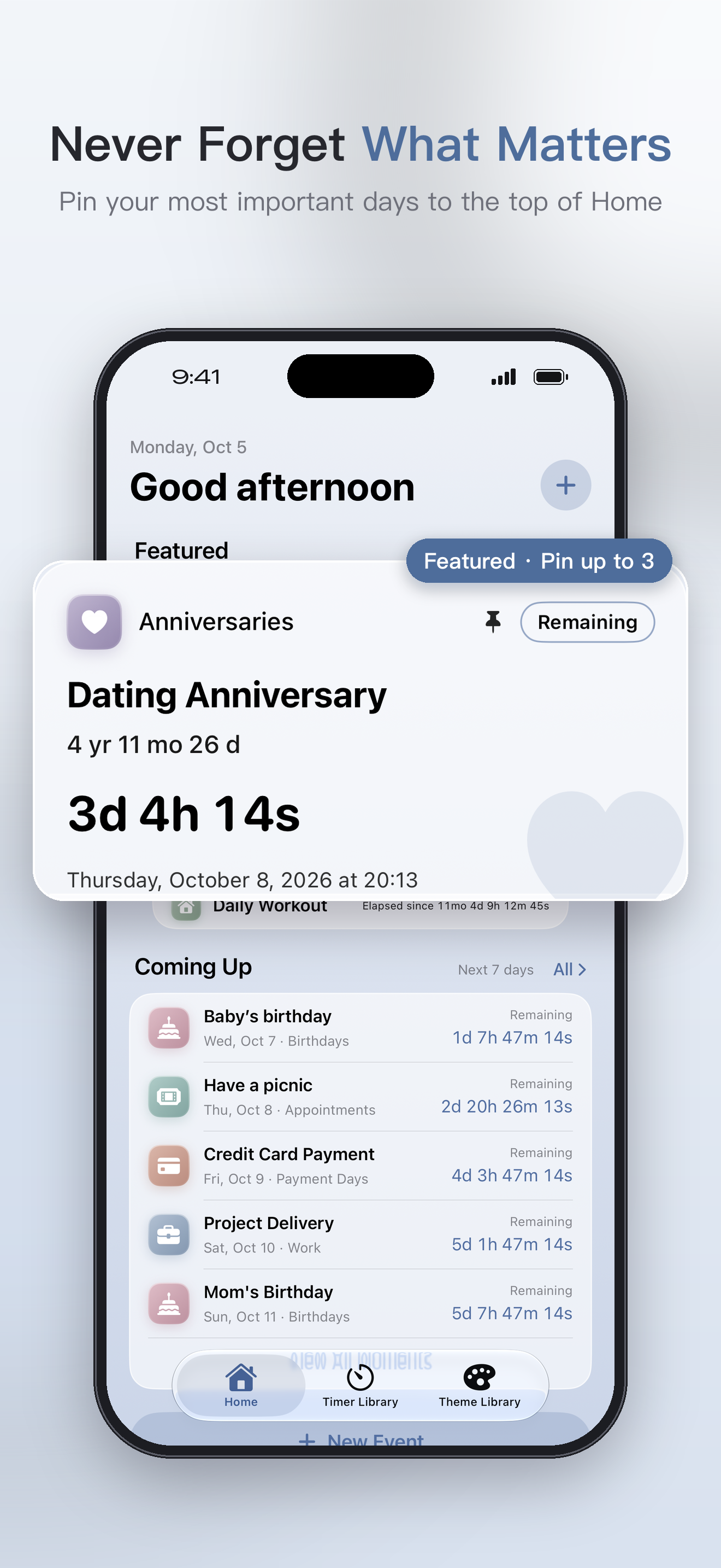 Featured: pin the moments that matter most