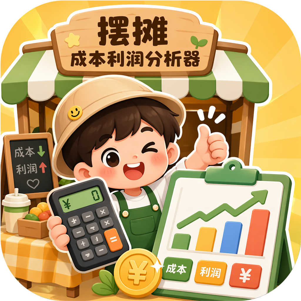 摆摊成本利润分析器应用截图